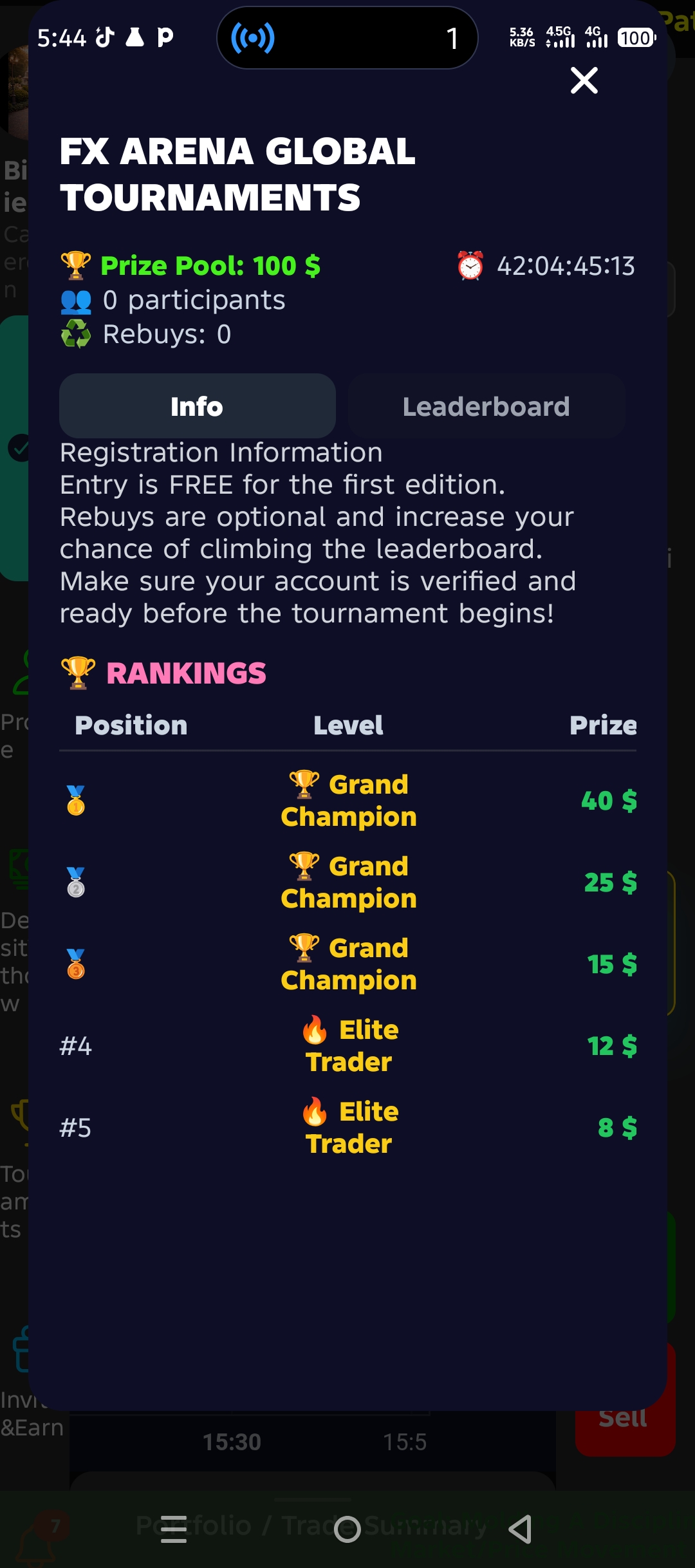 Rules & Leaderboard Tokens
